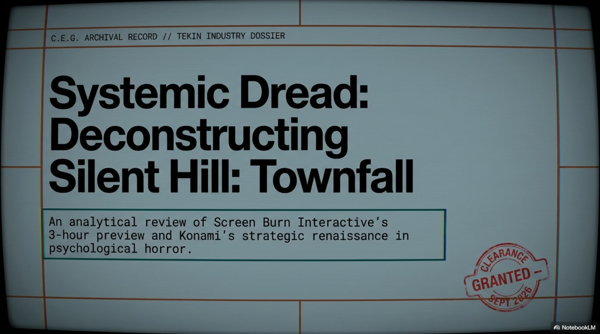 Tekin Review | 3 Hours with Silent Hill: Townfall: Is Konami's Psychological Horror Renaissance Finally Here? - Gallery image 1