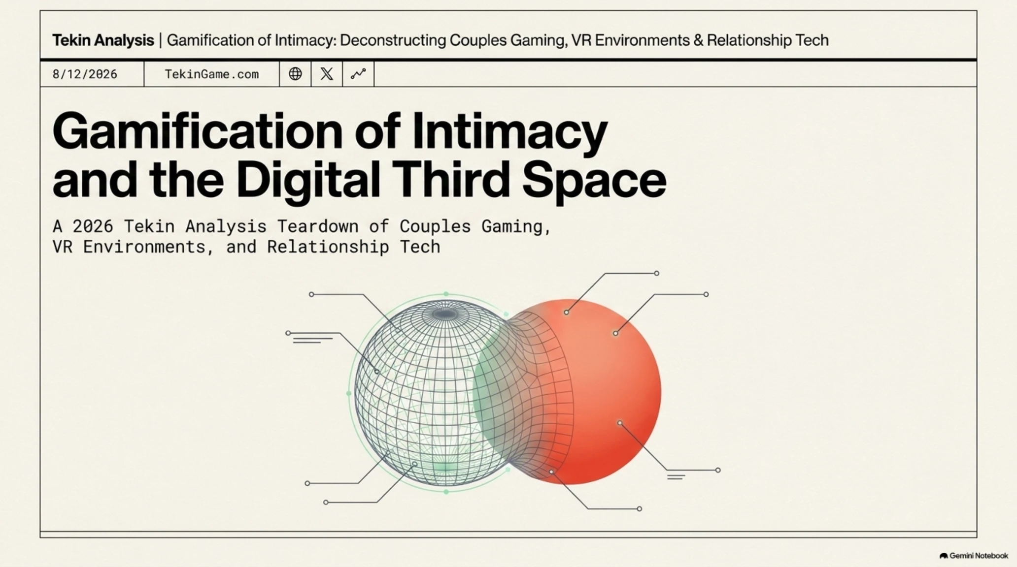 🎭 Tekin Analysis | Gamification of Intimacy: Co-Op Games & VR Dates Teardown - Gallery image 1