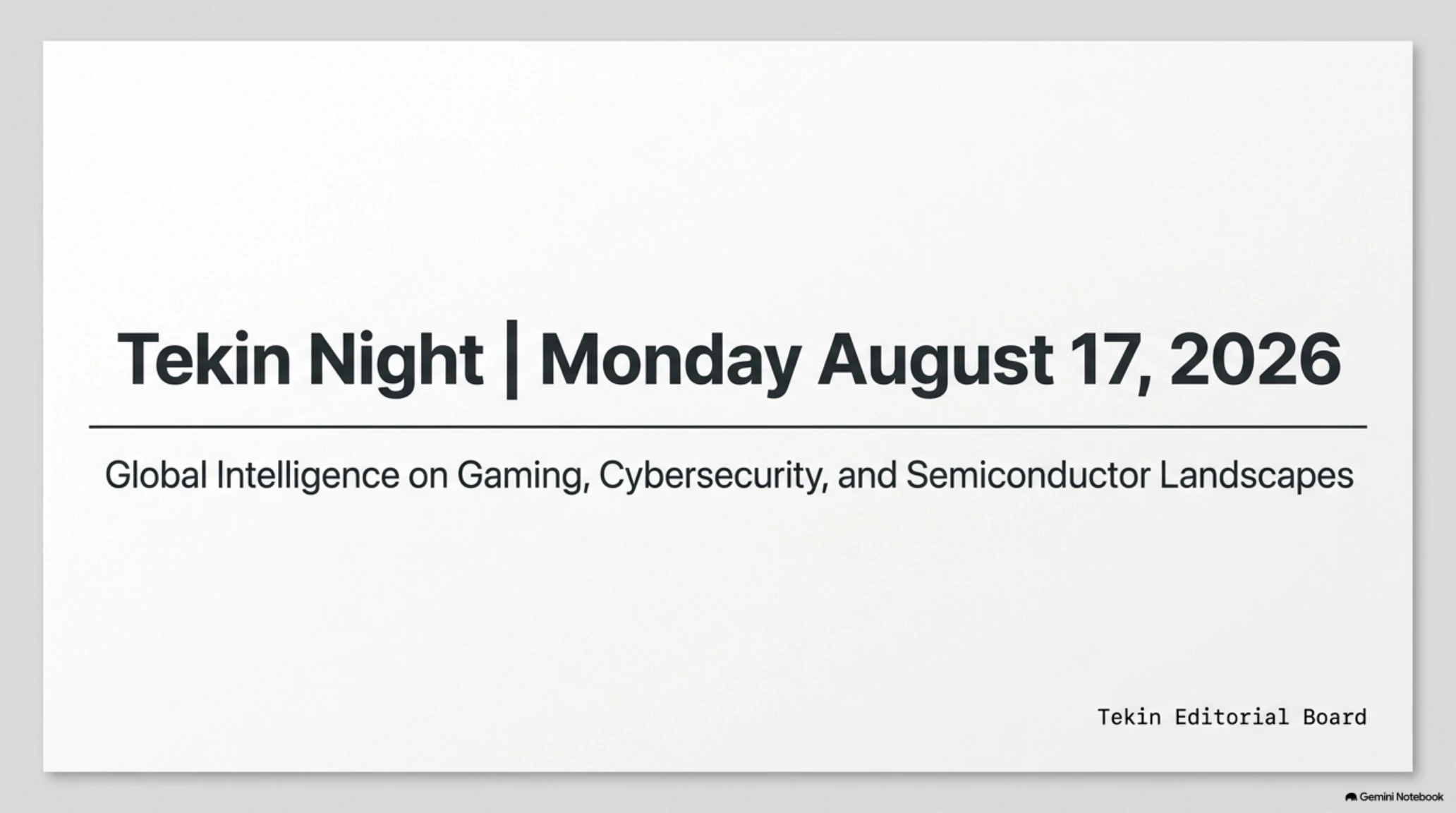 🌙 Tekin Night | Monday, August 17, 2026: MW4 Campaign Beta & VMware Hacks - Gallery image 1
