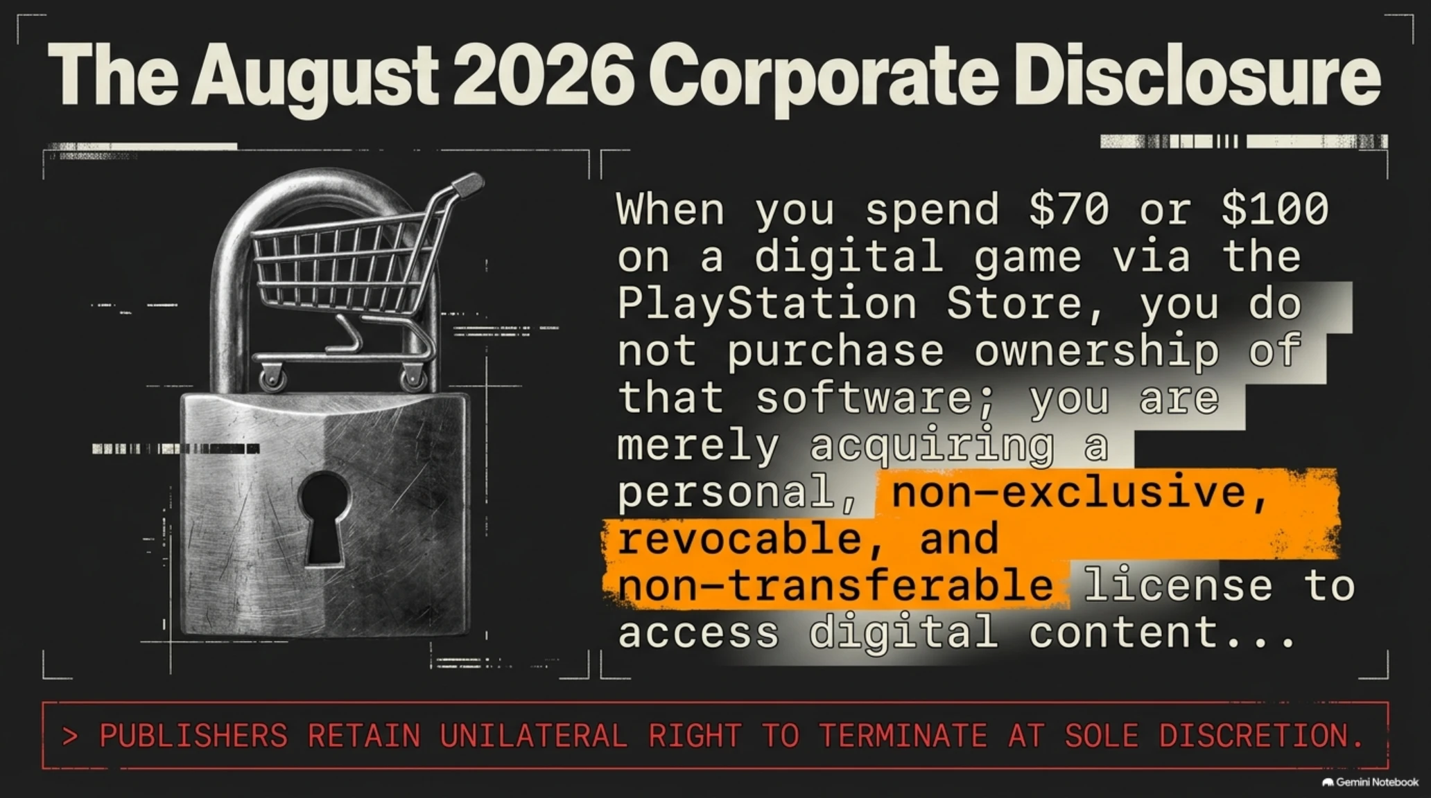 ⚖️ Tekin Analysis | Digital Ownership Crisis: Sony Reminds PS5 Owners Games Are Licensed - Gallery image 1