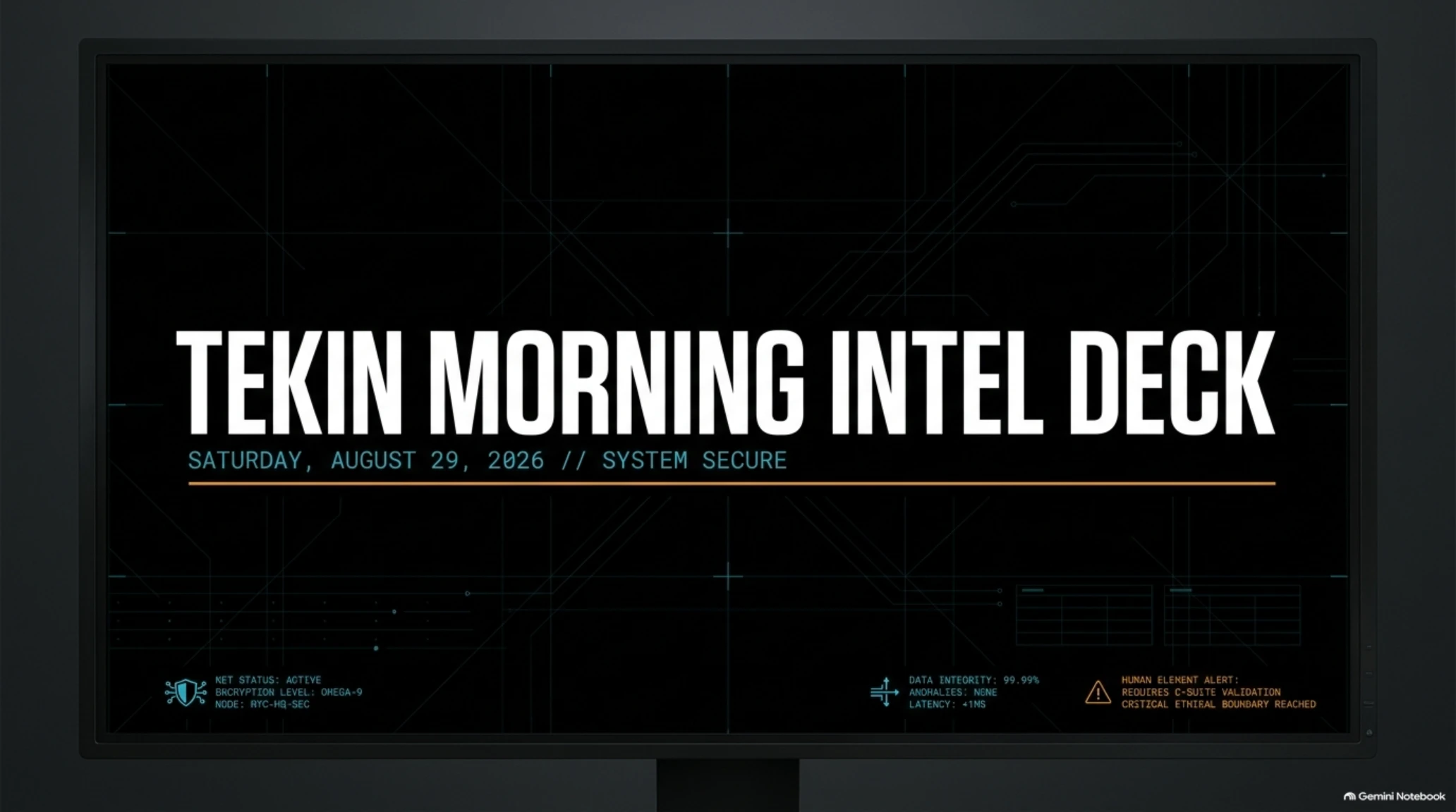 ☀️ Tekin Morning August 29, 2026 | Gemini Omni 1.1 Flash Video AI & NVIDIA Buys Hugging Face - Gallery image 1