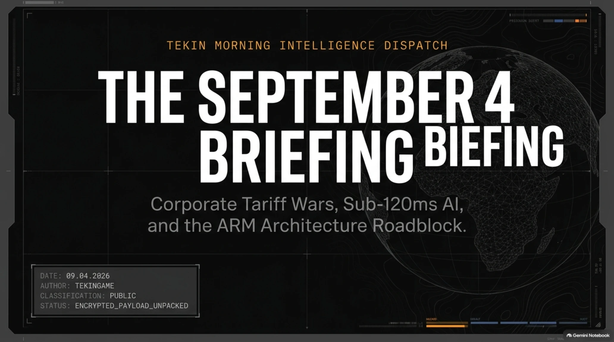 ☀️ Tekin Morning Sept 4, 2026 | Sony Tariffs, Gemini 3.8 & Windows 11 ARM Crash - Gallery image 1