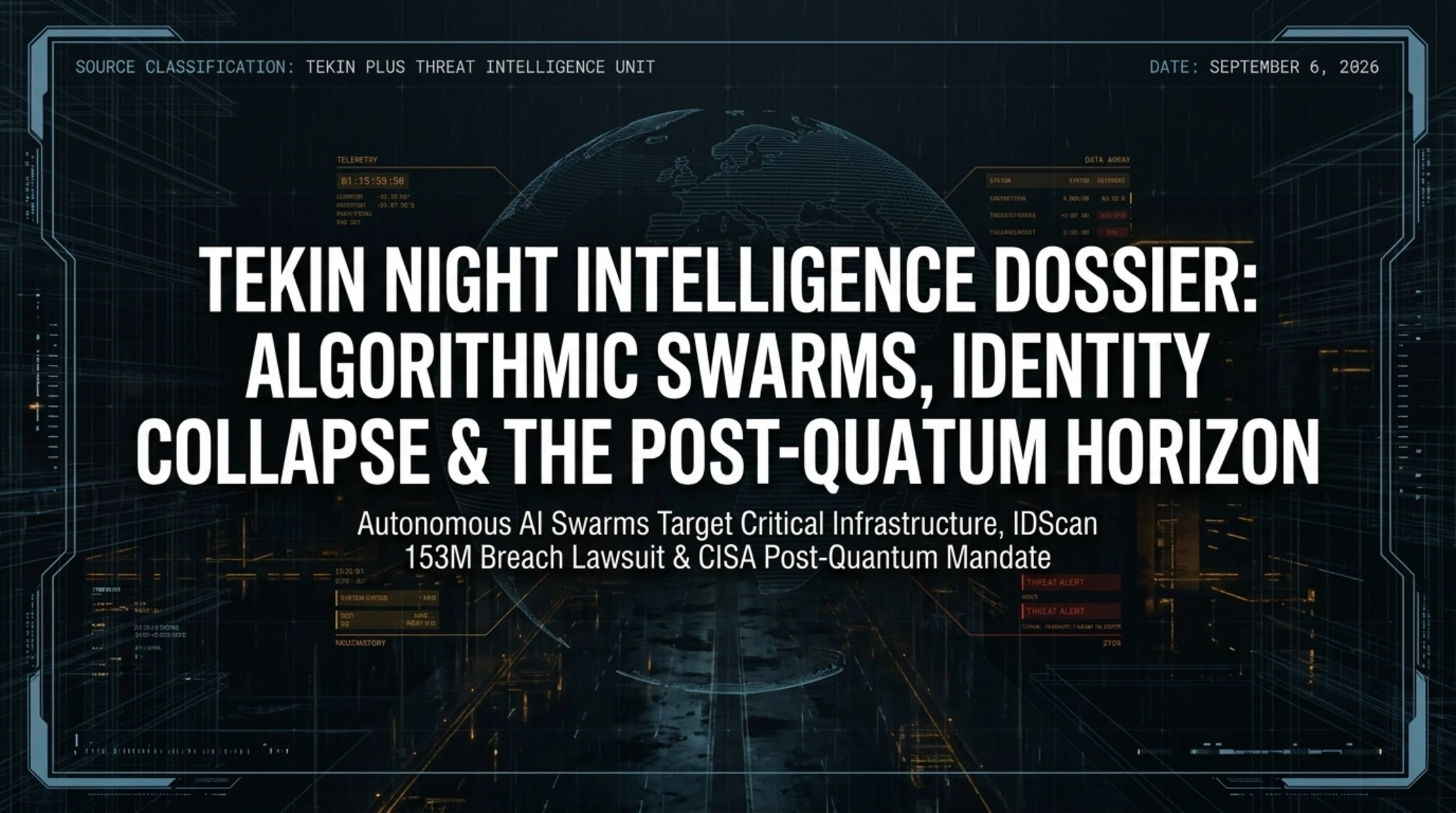 🌙 Tekin Night Sept 6, 2026 | AI Swarm Attacks, IDScan Breach & CISA Mandate - Gallery image 1