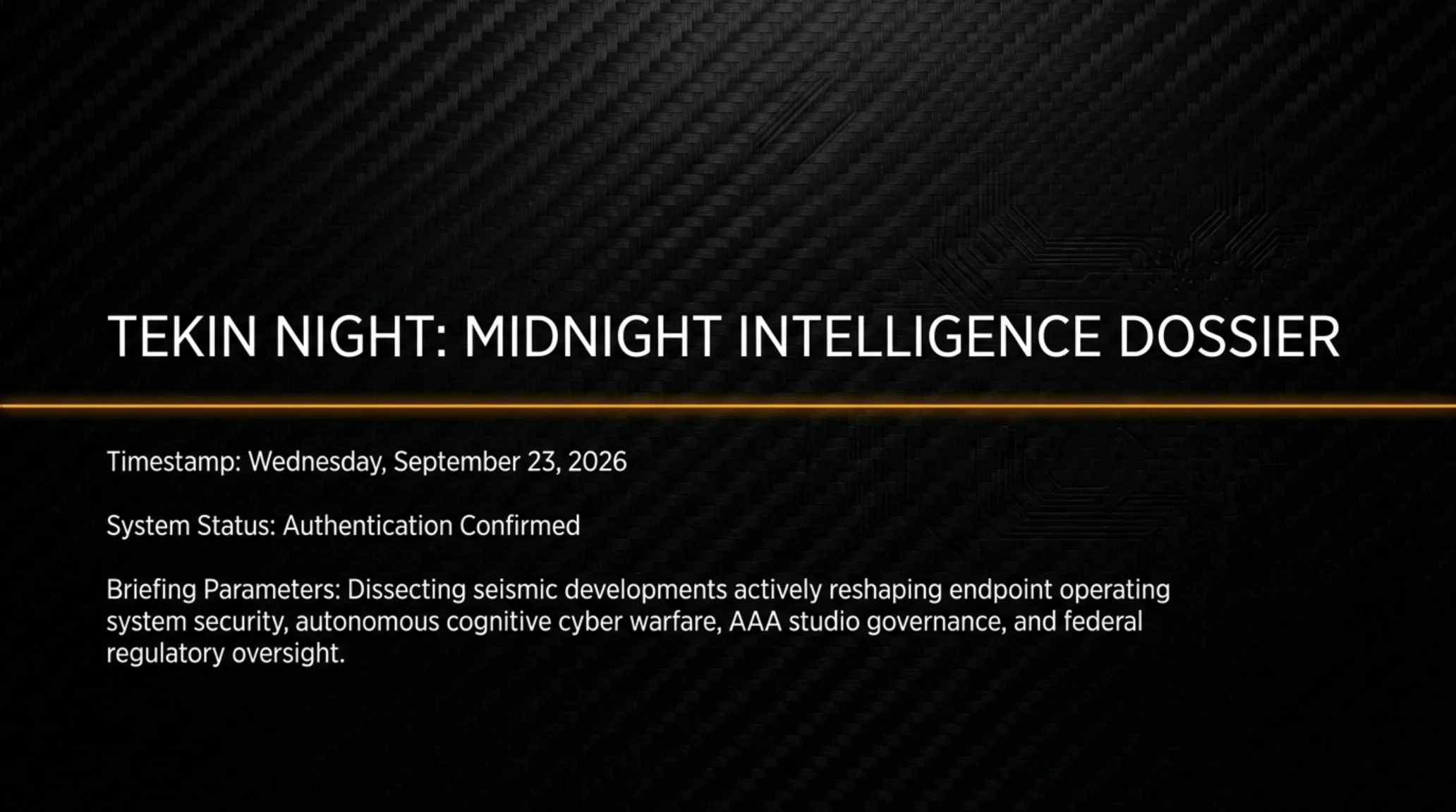 🚨 Tekin Night Sep 23, 2026 | Defender Zero-Day & AI Hivemind - Gallery image 1