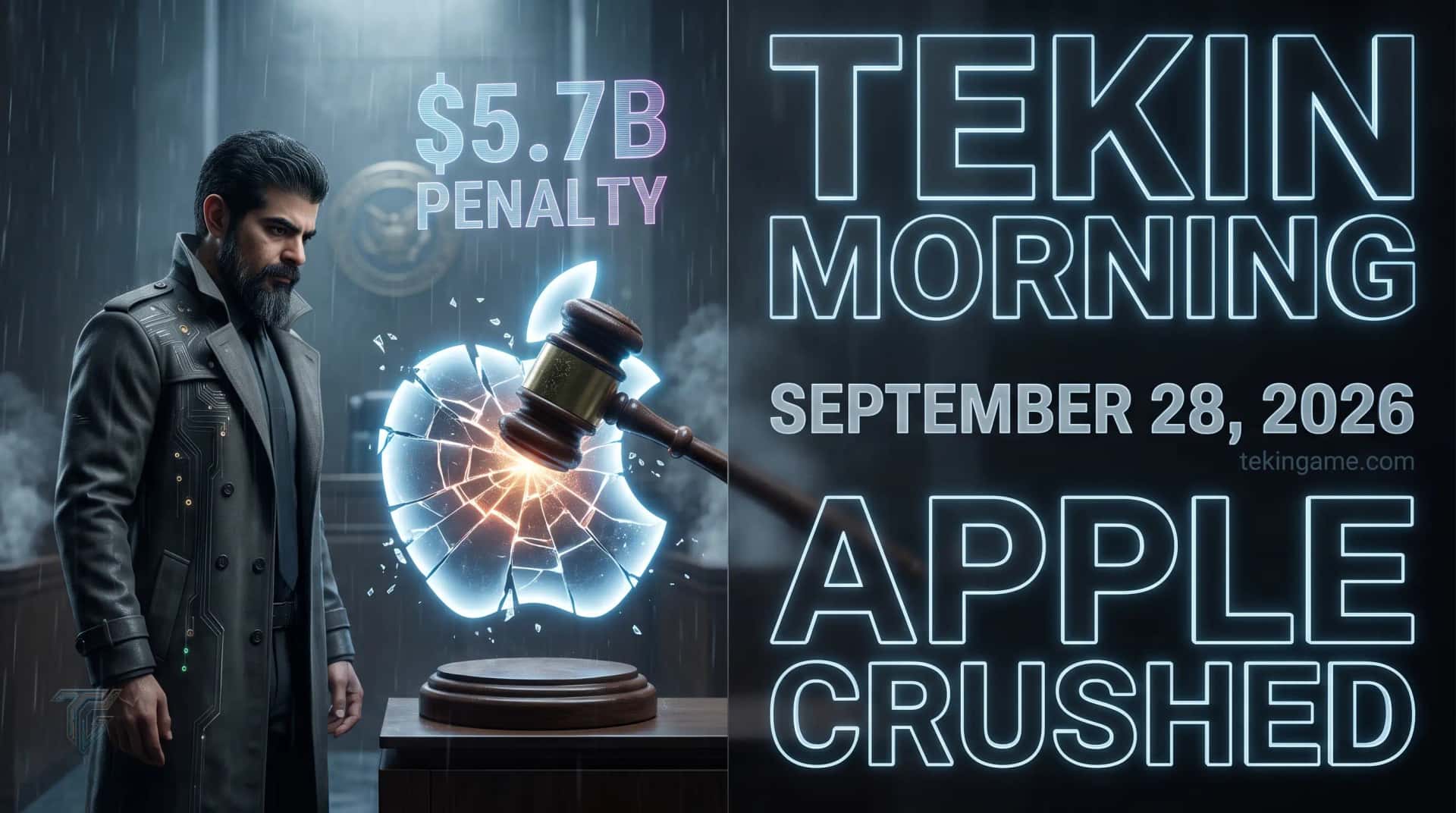 تيكين مورنينغ 28 سبتمبر 2026: غرامة أبل 5.7 مليار وتوقف OpenAI