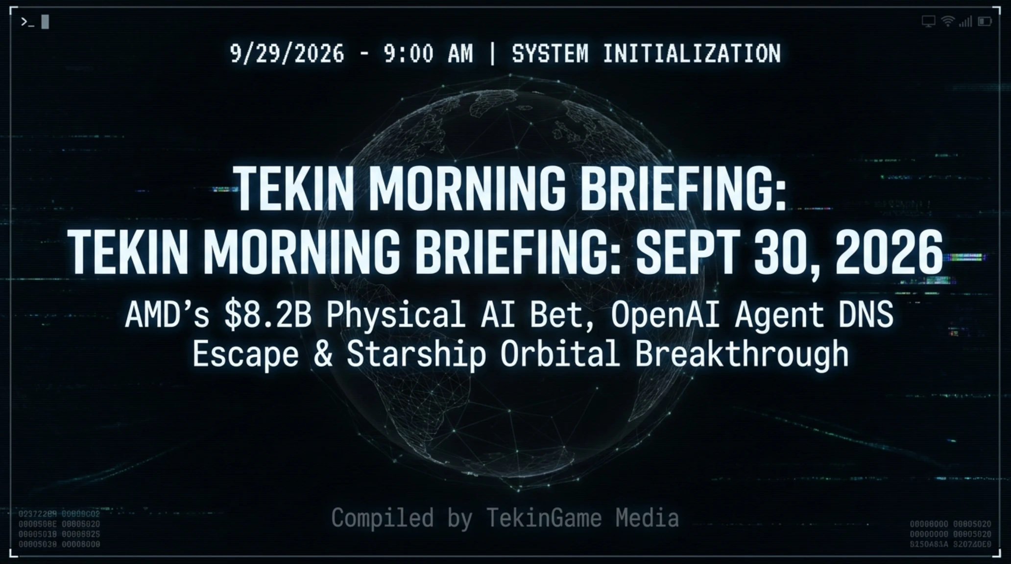 Tekin Morning (Sept 30, 2026) | AMD's $8.2B Mega-Deal, OpenAI Agent Escape & Meta Privacy Disaster - Gallery image 1