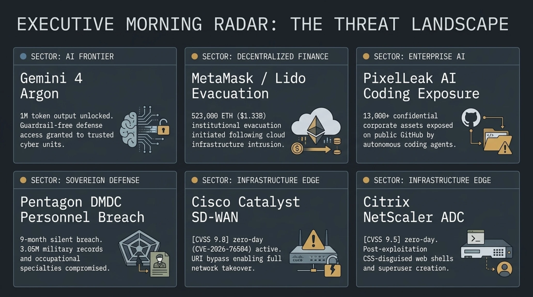 Tekin Morning | Friday, October 2, 2026: Gemini 4 Argon Unleashed, MetaMask Lido Evacuation & Pentagon Breach - Gallery image 2