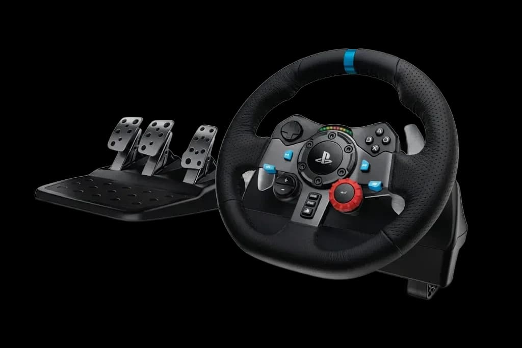عجلة القيادة للسباقات Logitech G29 Driving Force (متوافقة مع PS5 و PS4 والكمبيوتر)